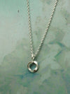 Kette kleiner gedrehter Kreis 925er Silber