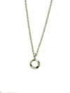 Kette kleiner gedrehter Kreis 925er Silber