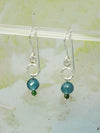 Ohrringe Blue Topaz Kugel, 925er Silber