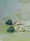 Ohrringe Blue Topaz Kugel, 925er Silber