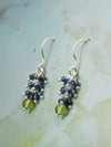 Ohrringe Steintraube Peridot & Tansanit