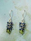 Ohrringe Steintraube Peridot & Tansanit