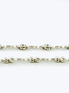 Kette aus 925er Silber mit gewundenen Stäbe Detailausschnitt