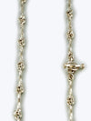 Kette aus 925er Silber mit gewundenen Stäbe Verschluss