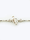 Knebelverschluss Kette aus 925er Silber mit gewundenen Stäbe
