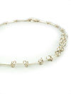 Kette Collier Loop 925er Silber aus Kreisen und Stäben